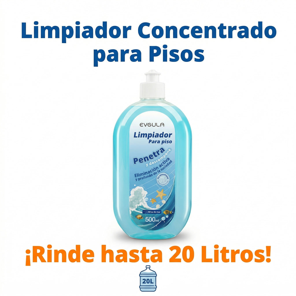 Limpiador De Pisos Evgula Brillo Intenso 500ml Concentrado