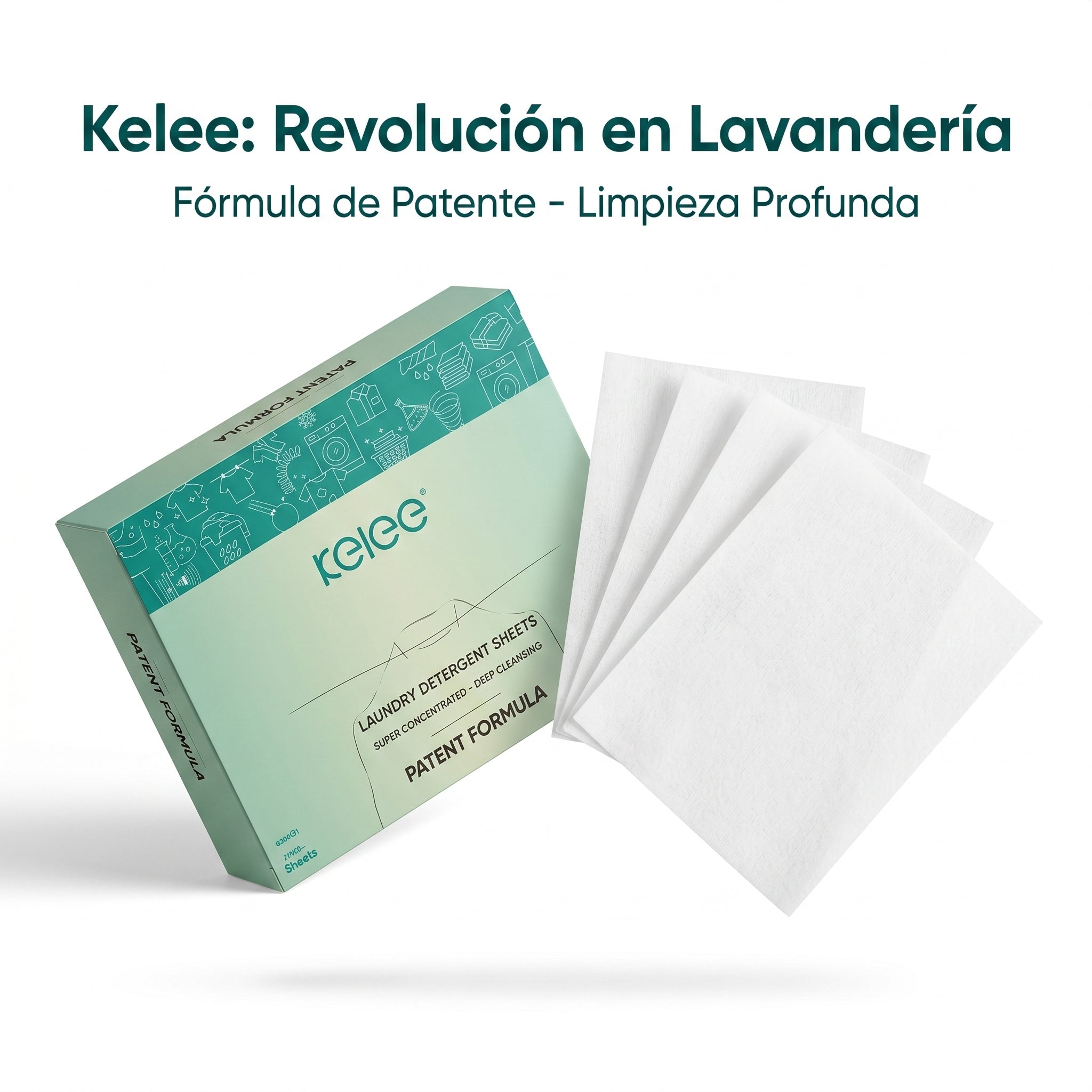 Detergente En Tiras Para Ropa Biodegradable 60 Sheet Lavadas
