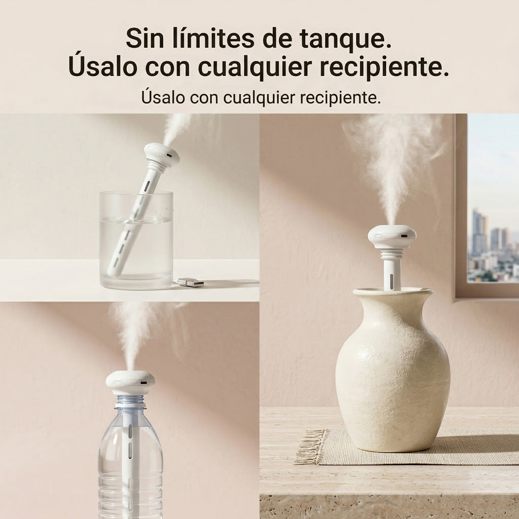 Humidificador Ultrasónico Difusor De Aromas Luz Led