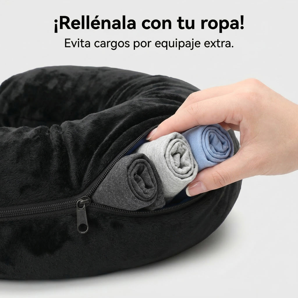 Almohadas De Viaje Algodón Rellenable Ahorra Equipaje