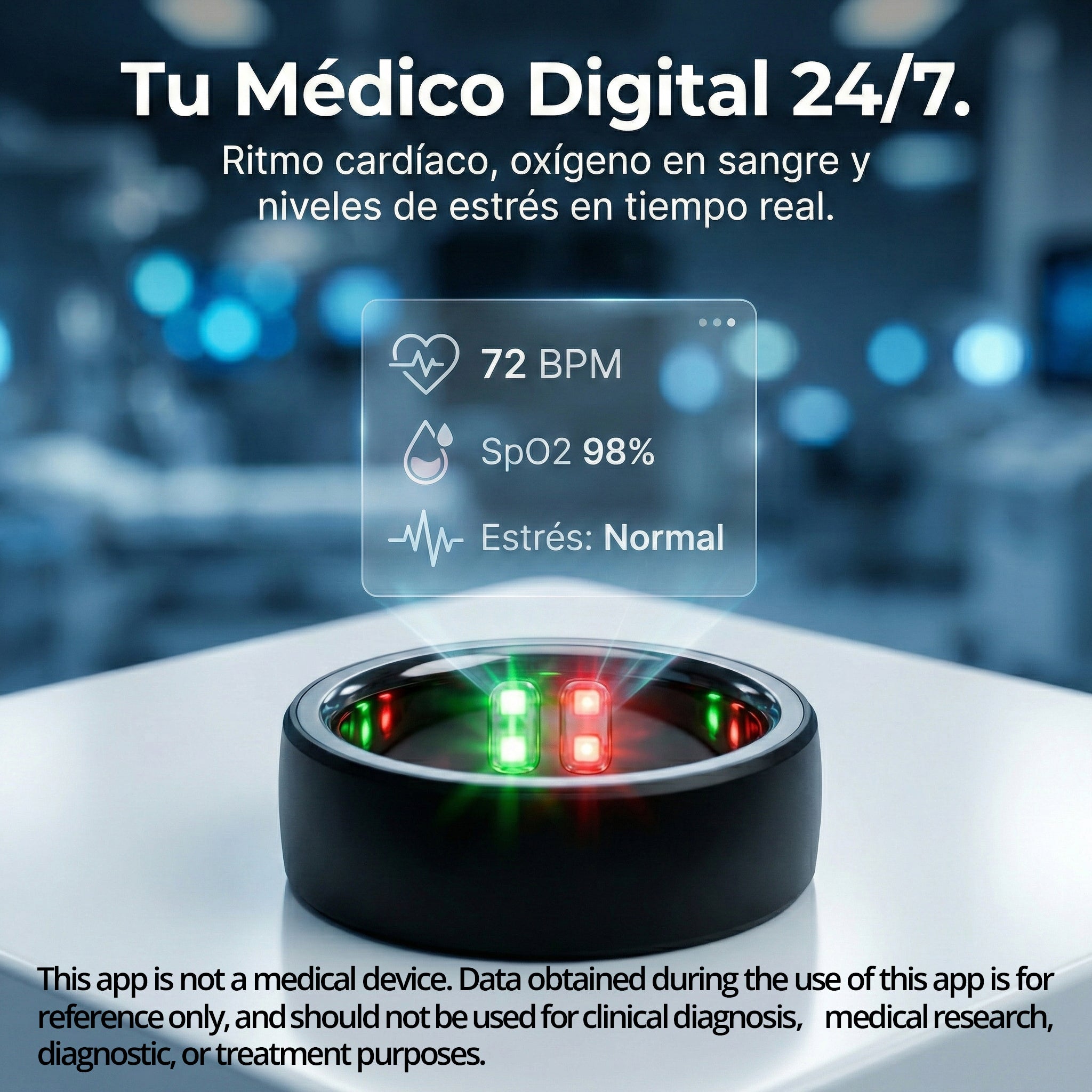 Latic Ring Anillo Inteligente Bienestar Y Actividad Física