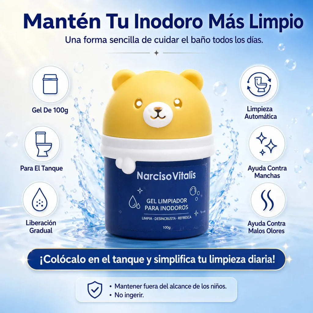 Gel Limpiador de Inodoro Anti-Sarro Floral 100g