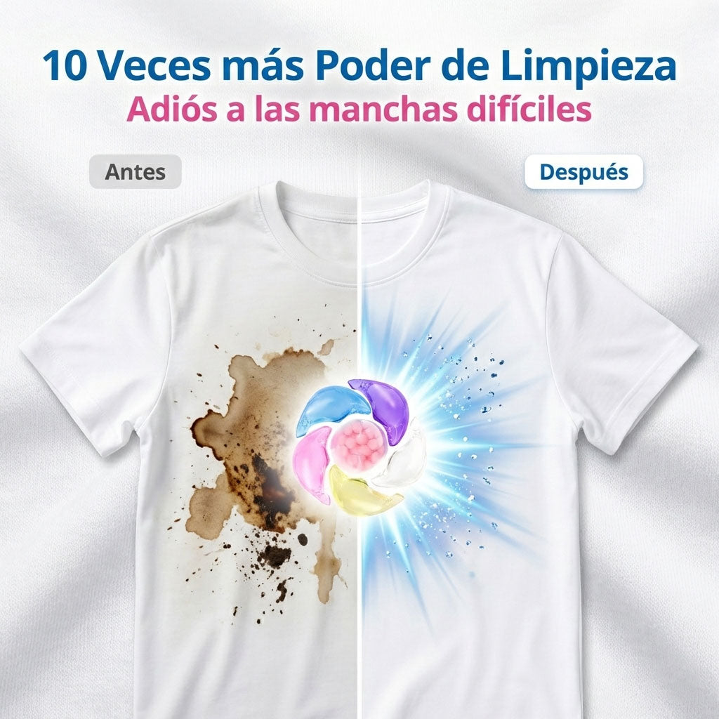 Cápsulas De Detergente Narciso 6 En 1 Para Ropa Flor Cerezo