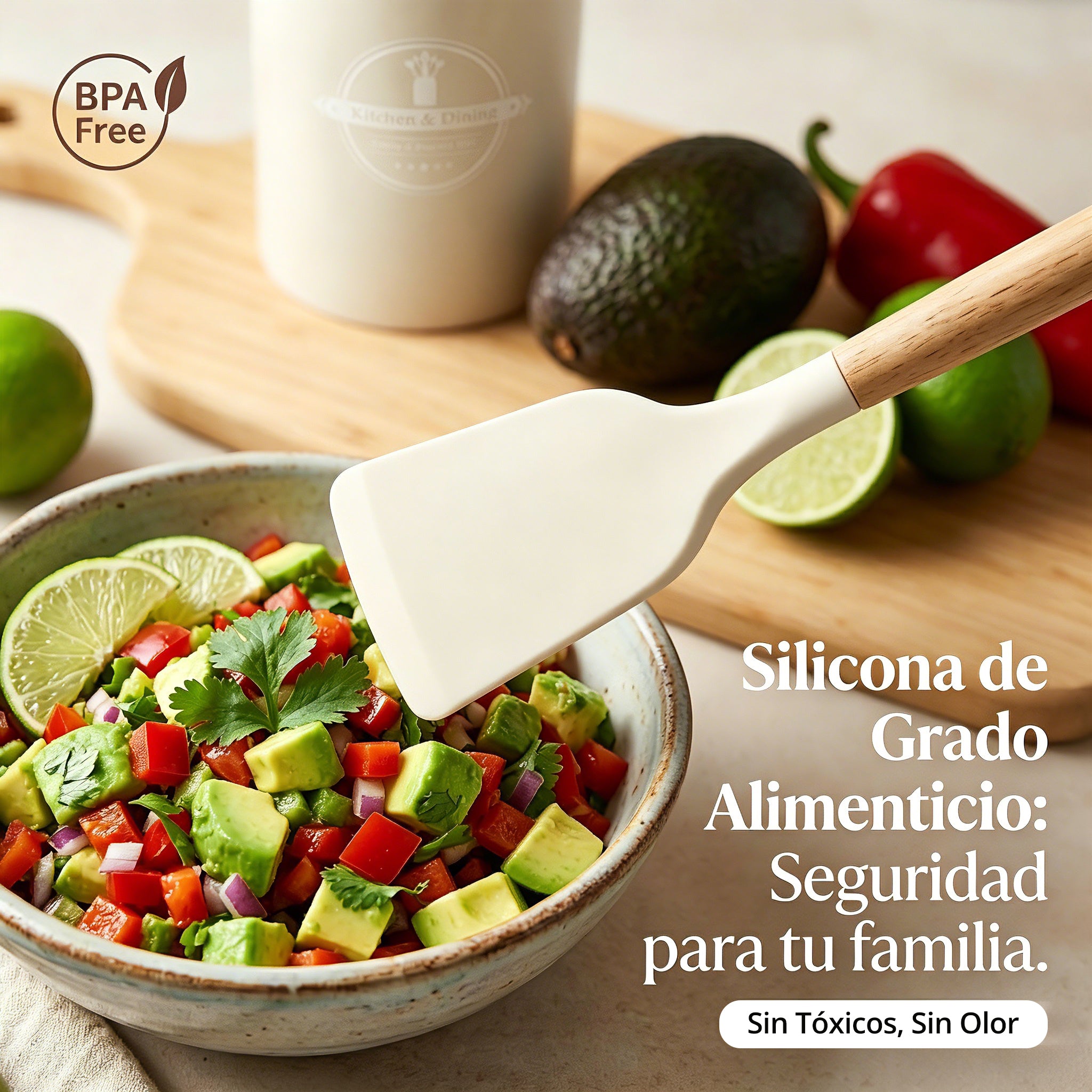 Set Utensilios En Latic Silicona Multifuncional Cocina X11