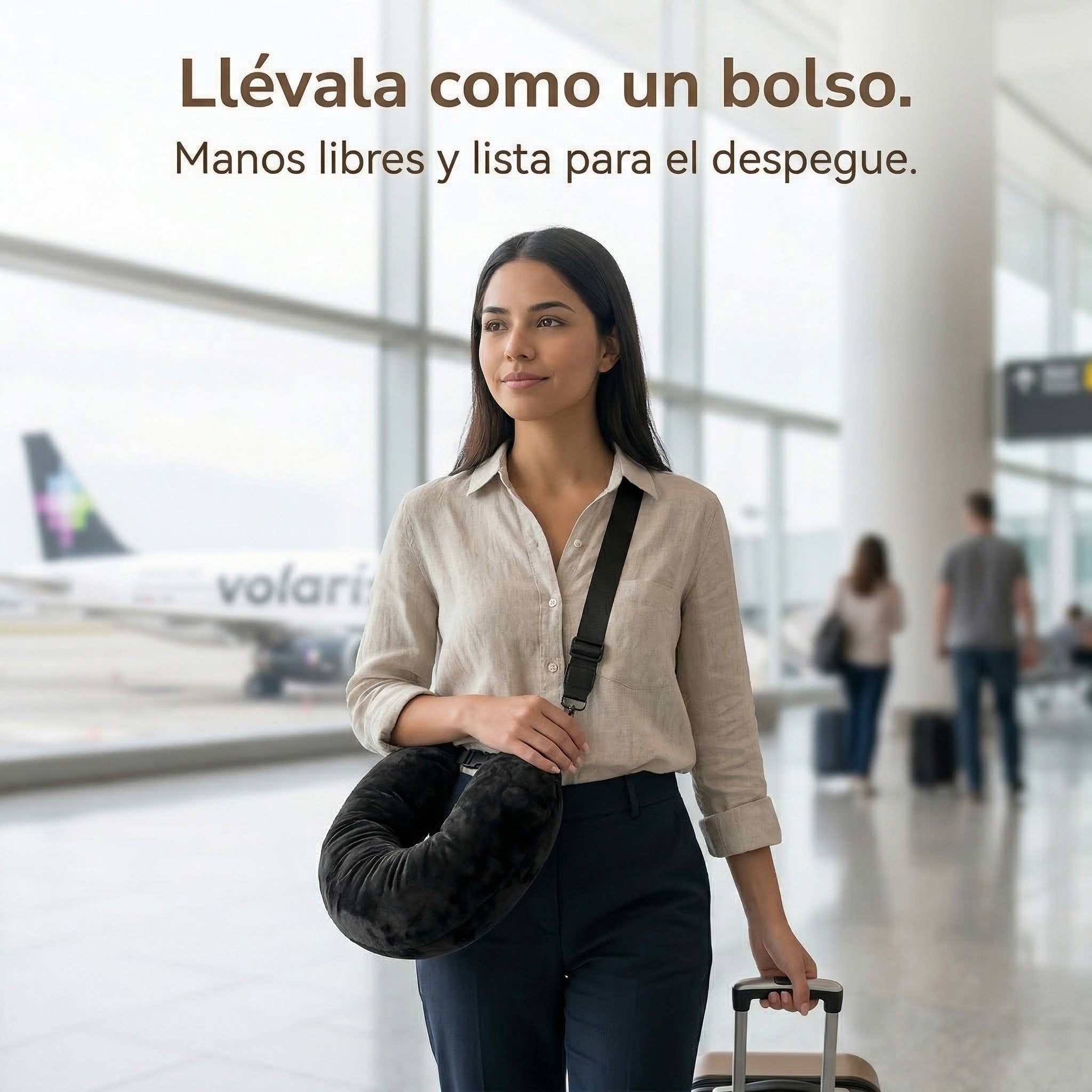 Almohadas De Viaje Algodón Rellenable Ahorra Equipaje