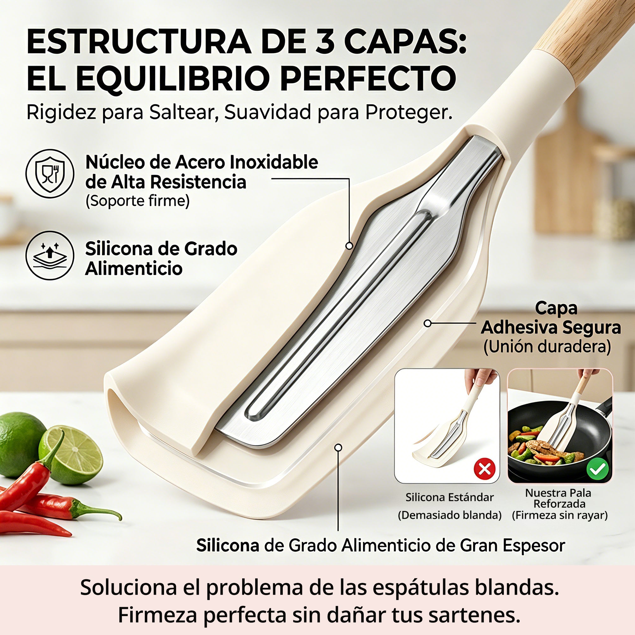 Set Utensilios En Latic Silicona Multifuncional Cocina X11