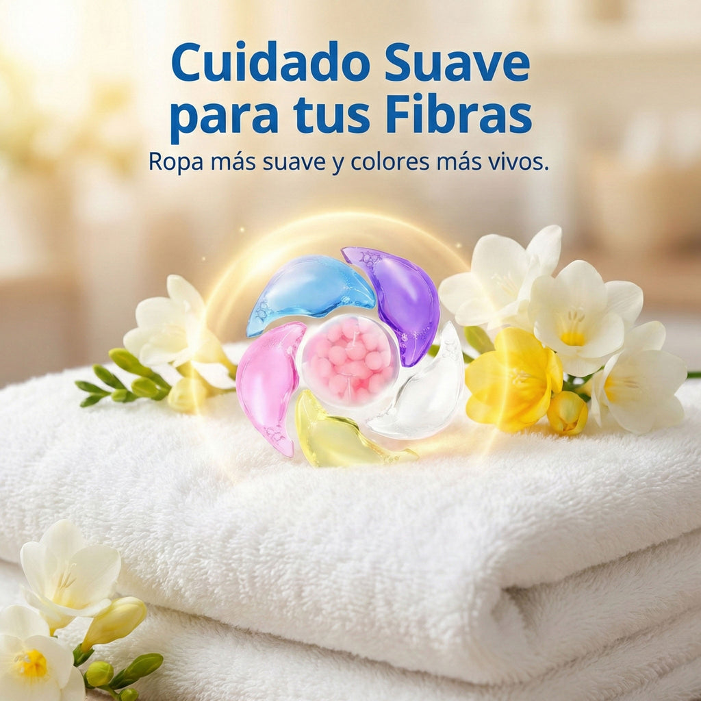 Cápsulas De Detergente Narciso 6 En 1 Para Ropa Fresia