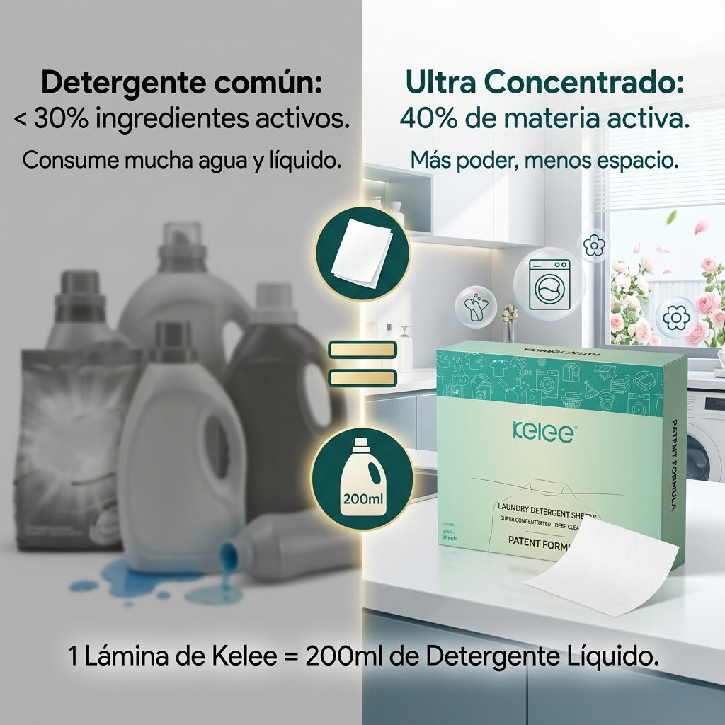 Detergente En Tiras Para Ropa Biodegradable 60 Sheet Lavadas