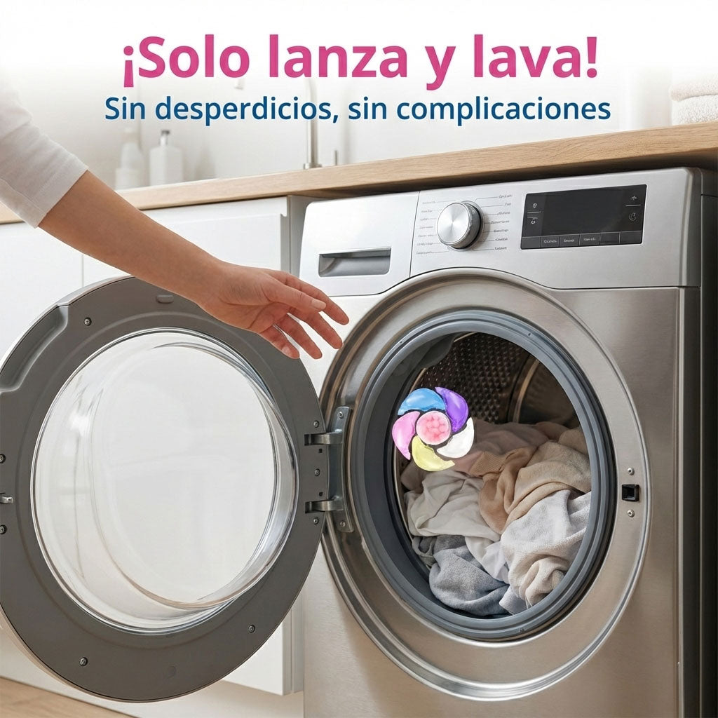 Cápsulas De Detergente Narciso 6 En 1 Para Ropa Flor Cerezo