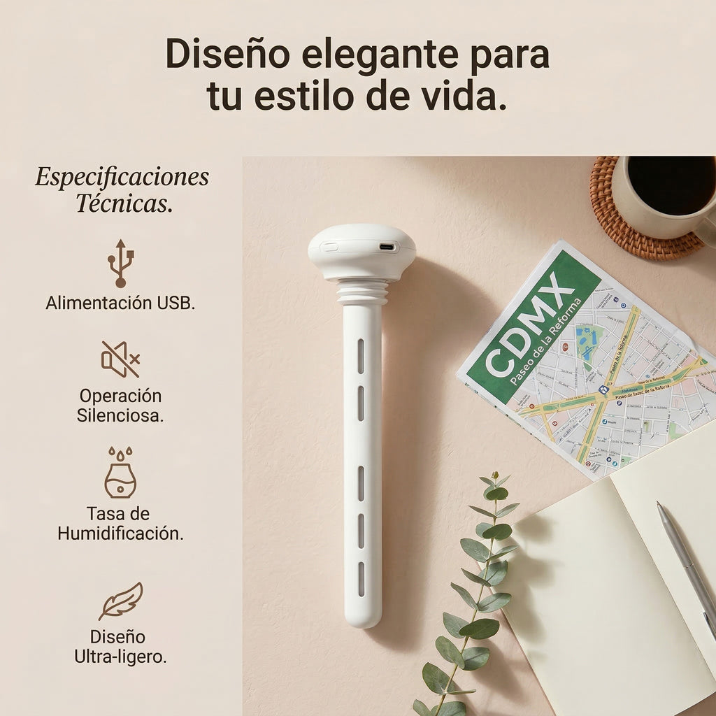 Humidificador Ultrasónico Difusor De Aromas Luz Led