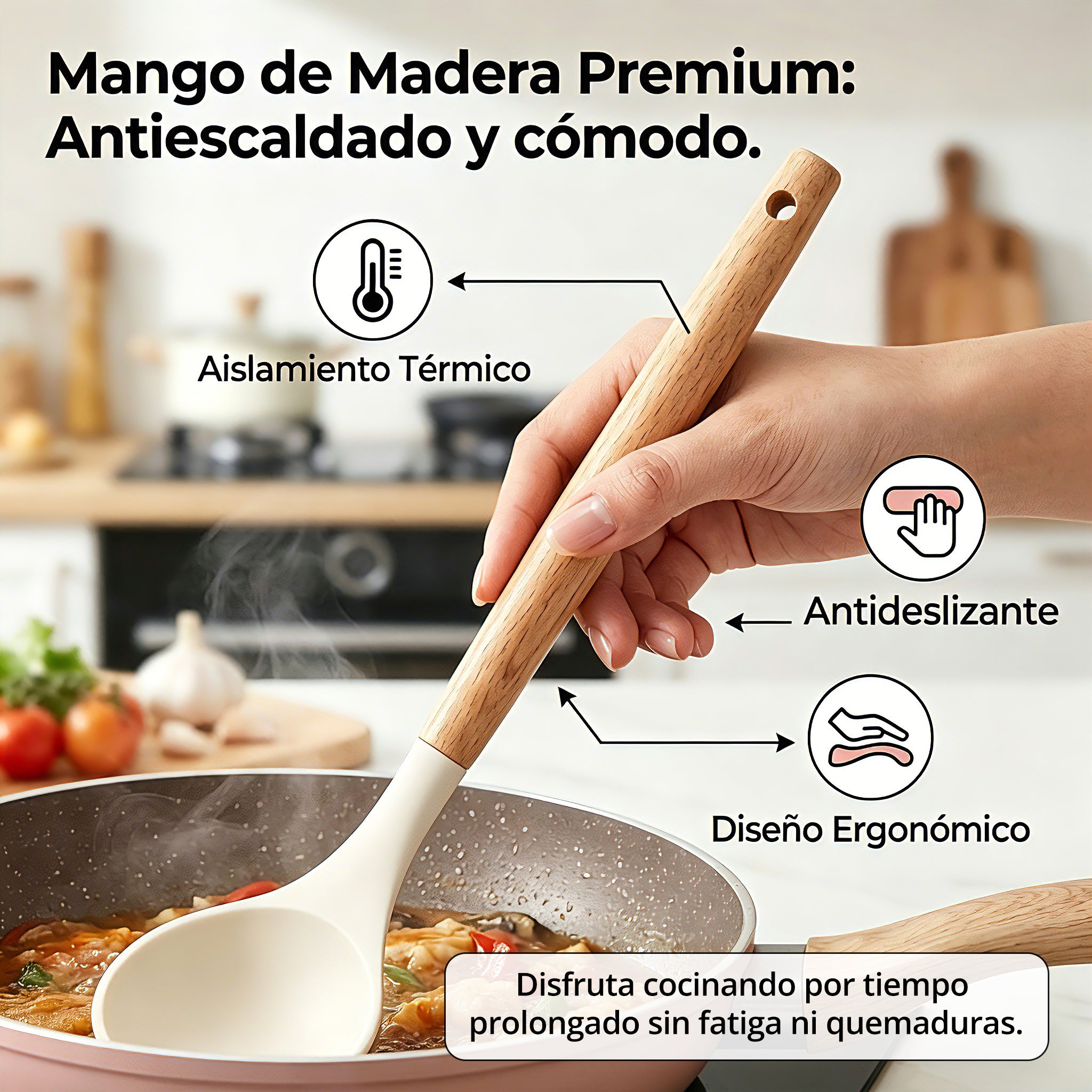 Set Utensilios En Latic Silicona Multifuncional Cocina X11