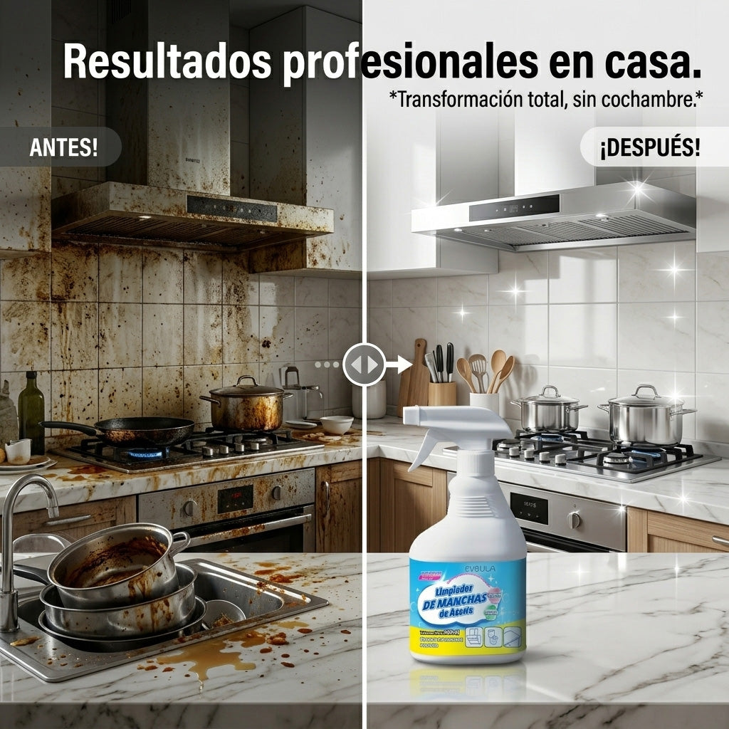 Desengrasante Potente Para Cocina Baño Hogar Espejo Narciso