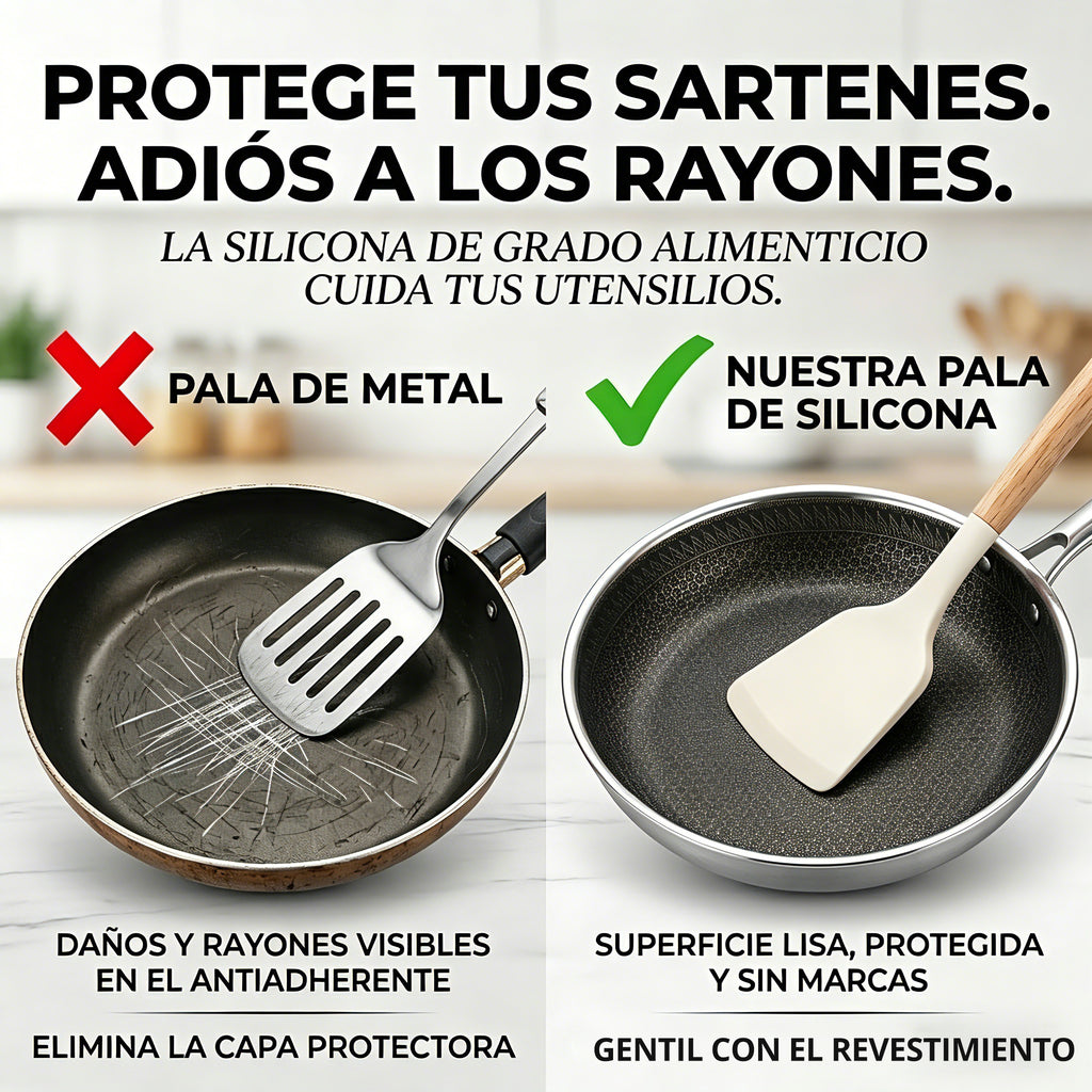 Set Utensilios En Latic Silicona Multifuncional Cocina X11