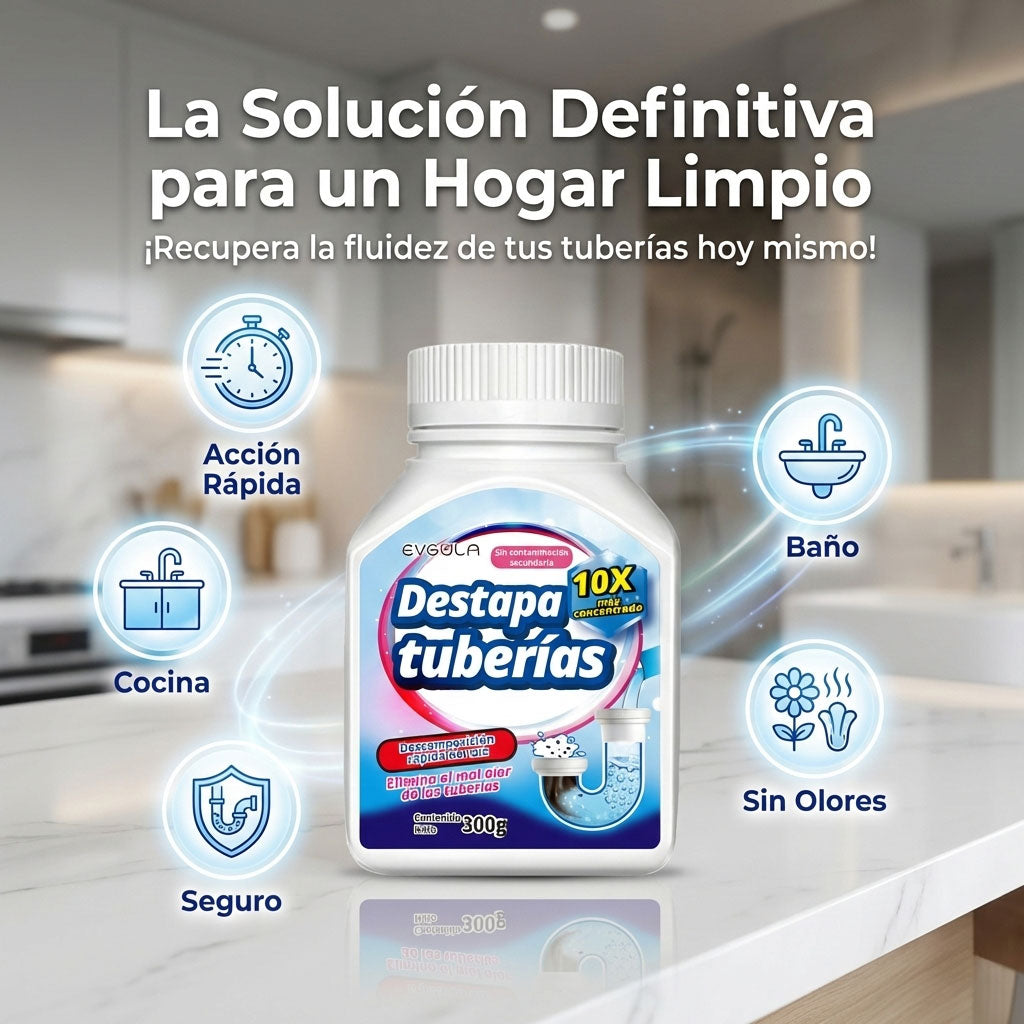 Limpiador Potente Para Fregaderos Y Desagües