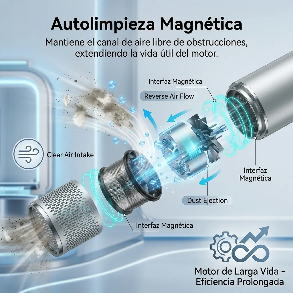 Secadora Iónica Profesional Latic 5 En 1 Para Cabello