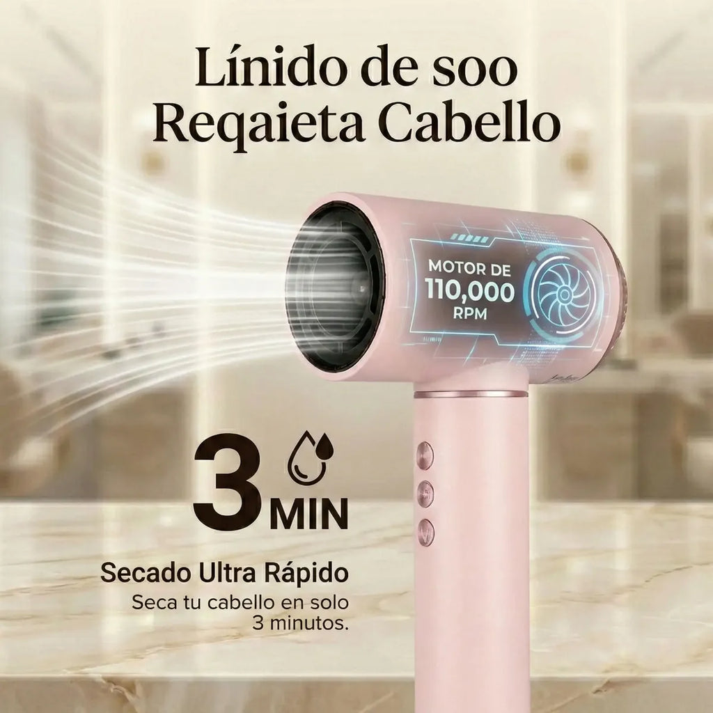 Secadora Iónica Profesional Latic 5 En 1 Para Cabello