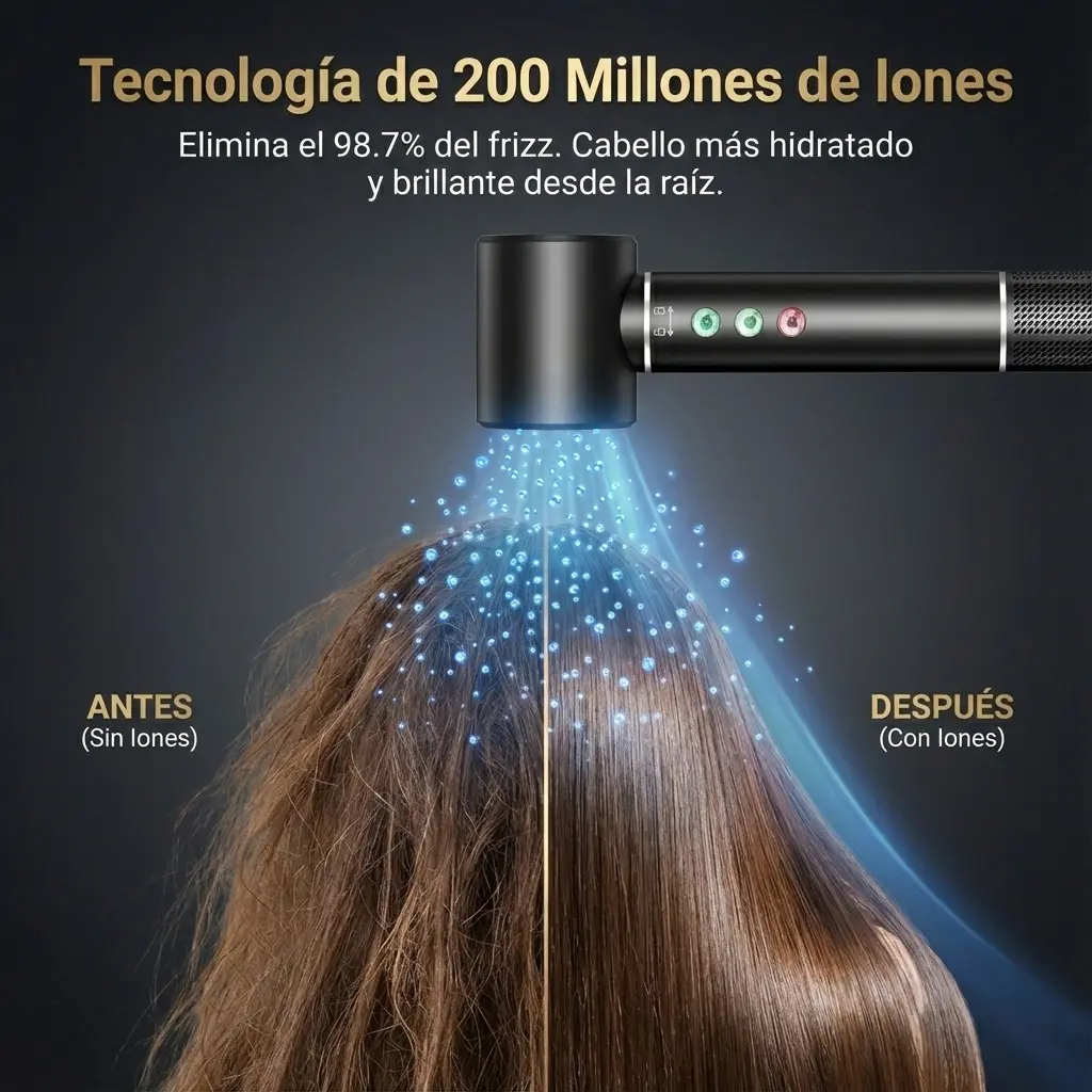Secadora Iónica Profesional Latic 5 En 1 Para Cabello