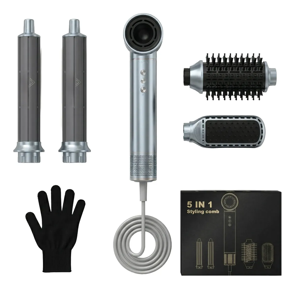 Secadora Iónica Profesional Latic 5 En 1 Para Cabello